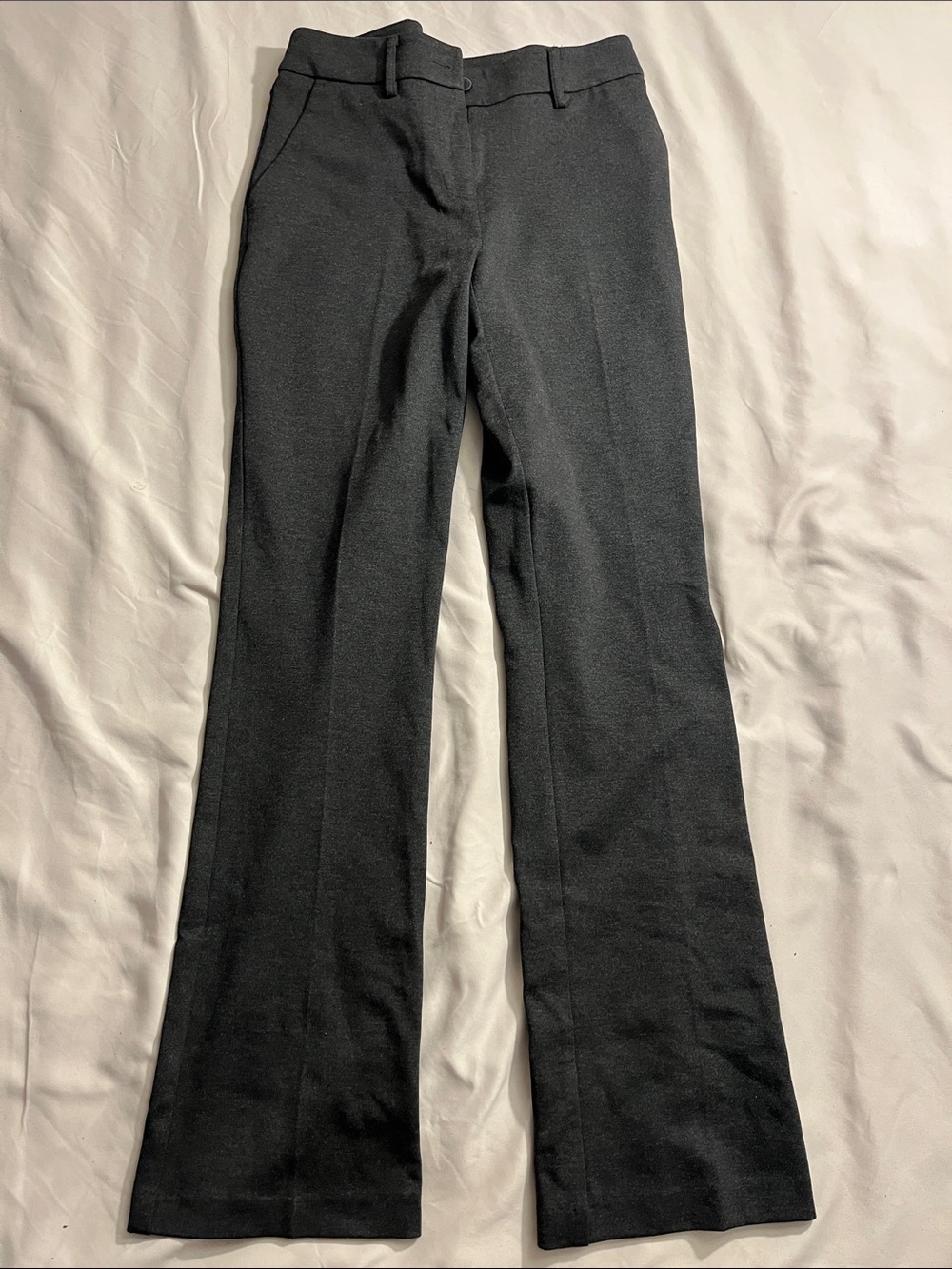 Kenneth Cole Black Straight-Leg Dress Pants